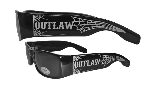 Outlaw Threadz - Outlaw Threadz Webbed Loc Sunglasses - OG01 - Black - OSFM