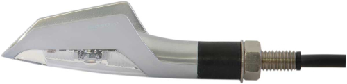 Koso North America - Koso North America Jet LED Indicator Lights - Silver, Clear Lens - HE101S10