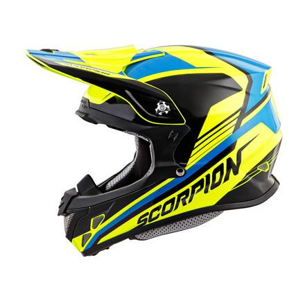 Scorpion - Scorpion VX-R70 Ascend Helmet - 70-6707 - Neon/Blue - 2XL