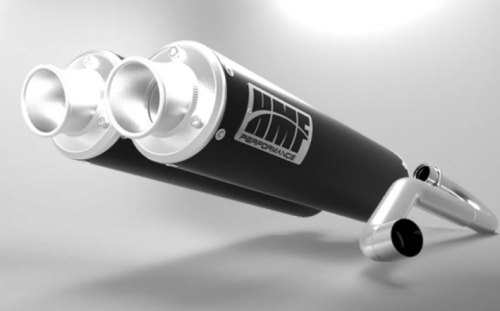 HMF Engineering - HMF Engineering Performance Series Dual 3/4 System Exhaust - Center Mount - Brushed - 016572636071