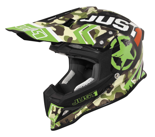 Just 1 - Just 1 J12 Kombat Helmet - J1V323GNKBLG - Kombat Green - Large
