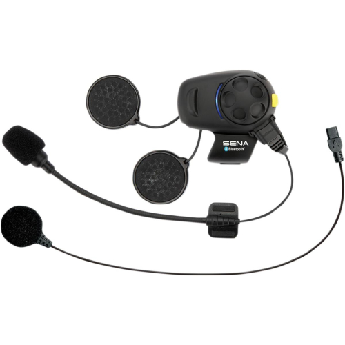 SENA - SENA SMH5 Bluetooth Headset & Intercom with Built-in FM Tuner and Universal Microphone Kit - Single Unit - SMH5-FM-UNIV
