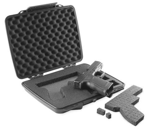 Pelican Products - Pelican Products P1075 Pistol Case - Black - 1070-006-110
