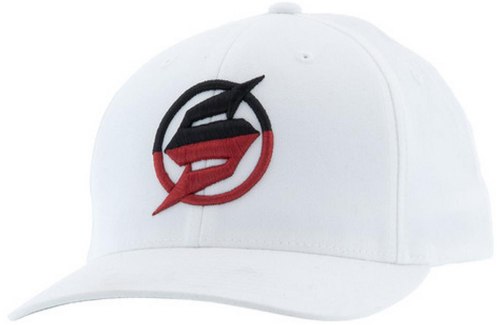 Slednecks - Slednecks Half Jack Curve Flex Fit Hat - 530371 - White - Sm-Md