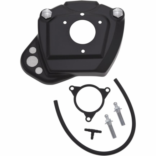 Ciro - Ciro Throttle Body Servo Cover w/ Breather Tube Assembly - Black - 35131