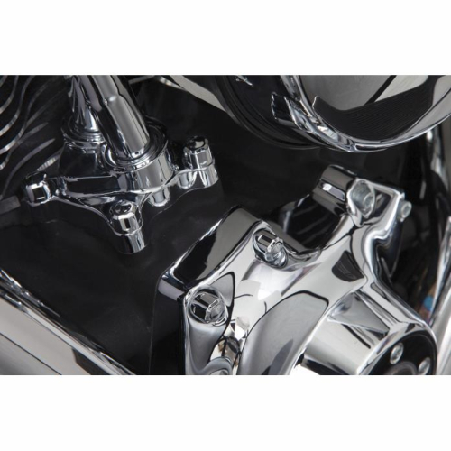 Ciro - Ciro Engine Bolt Cap Set - Diamond-Cut - Chrome - 70003
