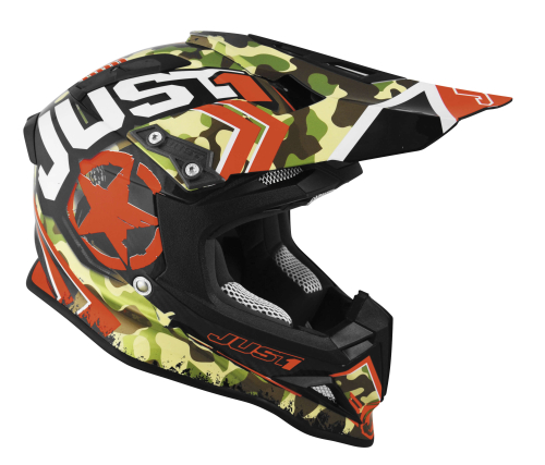 Just 1 - Just 1 J12 Kombat Helmet - J1V323RDKBLG - Kombat Red - Large