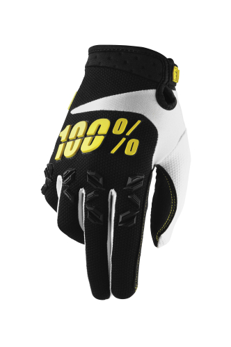 100% - 100% Airmatic Gloves - 1000401410 - Black/Yellow - Small