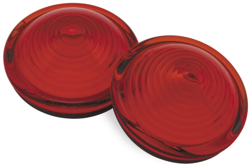 Auto Gem - Auto Gem Glass Bullseye Lens - Red - AG693-992