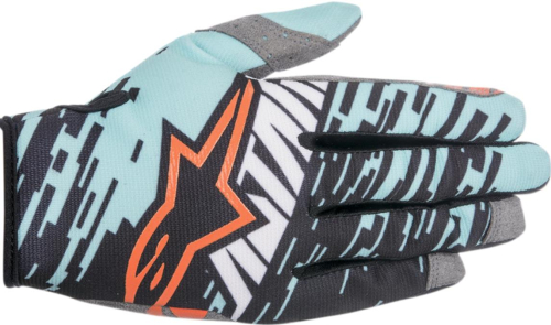 Alpinestars - Alpinestars Racer Braap Gloves - 3561416781L - Turquoise/Black - Large