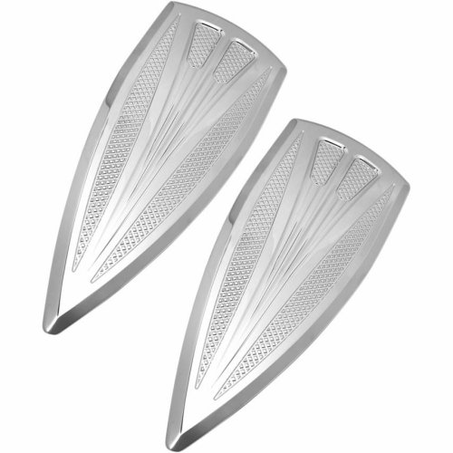 RC Components - RC Components Majestic Series Driver Floorboards - Chrome - RCFLB02C