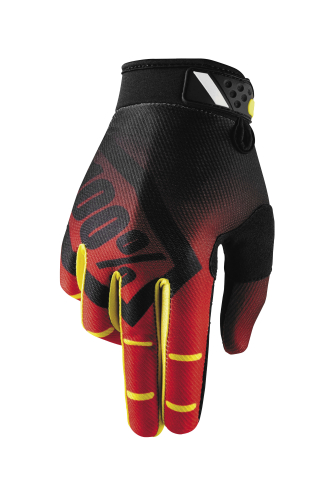 100% - 100% Ridefit Gloves - 1000100310 - Corpo Red - Small