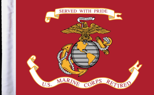 Pro Pad - Pro Pad 10in. x 15in. Flag - Retired U.S. Marine Corps - FLGRETMC15