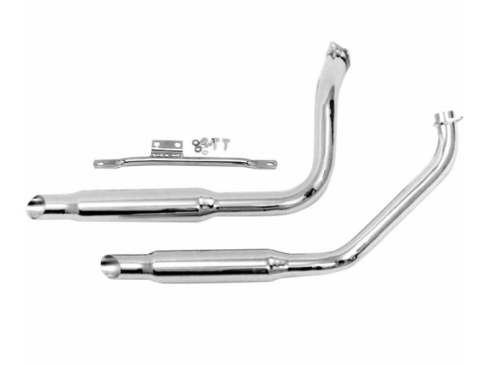 Paughco - Paughco 1 3/4in. Slash-Cut Exhaust System - 38in. - 733M