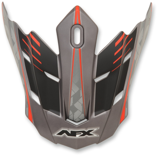 AFX - AFX Peak for FX-17/Y Helmets (2016 Models) - Factor Frost Gray/Red - 01320930