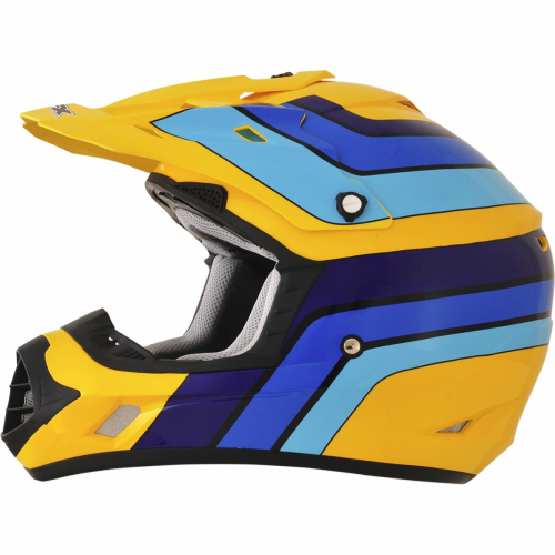 AFX - AFX FX-17 Factor-Vintage Helmet - 01104580 - Vintage Suzuki Factor - X-Large