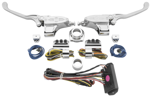 Performance Machine - Performance Machine Can Bus Hand Control Kit - 9/16in. - Black w/ Hydraulic Clutch - 0062-4024-BM