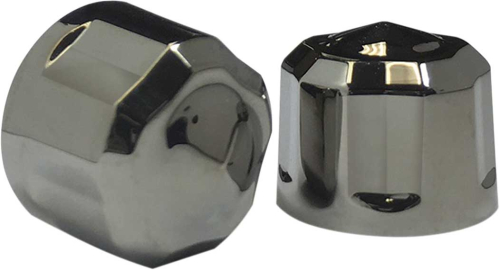 Ciro - Ciro 1/4in. Add-On Engine Bolt Cap Set - Diamond-Cut - Black (10 pc.) - 70015