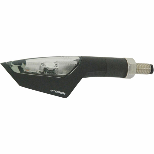 Koso North America - Koso North America Jet LED Indicator Lights - Matte Black, Clear Lens - HE101K20