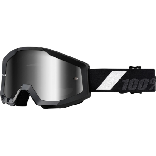 100% - 100% Strata MX Goliath Goggles - 5041016602 - Goliath Black/Silver / Mirror Silver Lens - OSFM