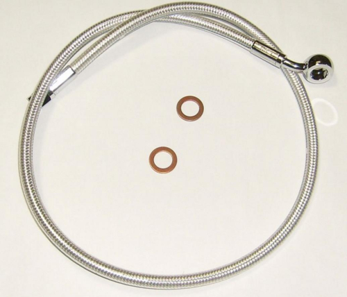 Magnum - Magnum Sterling Chromite II Designer Series ABS Front Upper Brake Line Kit - 10mm. 90deg. Banjo - 25in. - AS37225