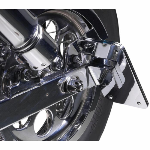Cycle Visions - Cycle Visions In-Close Horizontal Slick Signal License Plate Frame and Holder - Chrome - CV4604SH