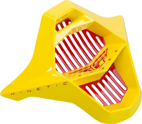 Fly Racing - Fly Racing Mouthpiece for Kinetic Fullspeed Helmets - Red/Black/Yellow - 73-4782