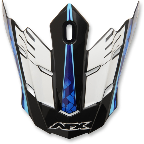 AFX - AFX Peak for FX-17/Y Helmets (2016 Models) - Factor Pearl White/Blue/Light Blue - 01320943
