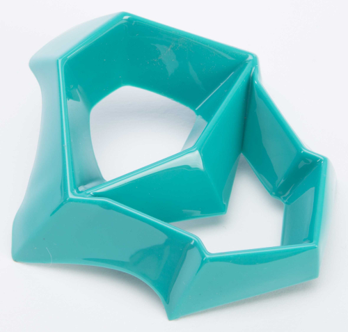 Fly Racing - Fly Racing Mouthpiece for F2 Carbon MIPS Shorty Replica Helmets - Teal/Hi-Viz - 73-46181