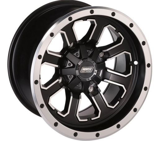Moose Utility - Moose Utility 548X Rear Wheel - 14x8 - 4+4 Offset - 4/110 - Black - 0230-0741