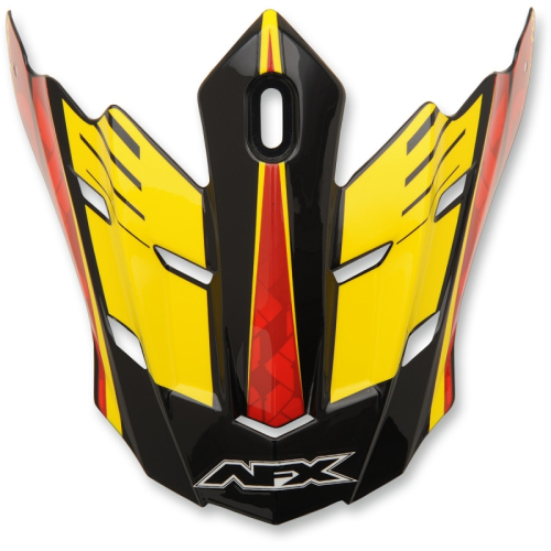 AFX - AFX Peak for FX-17/Y Helmets (2016 Models) - Factor Black/Red/Yellow - 01320946