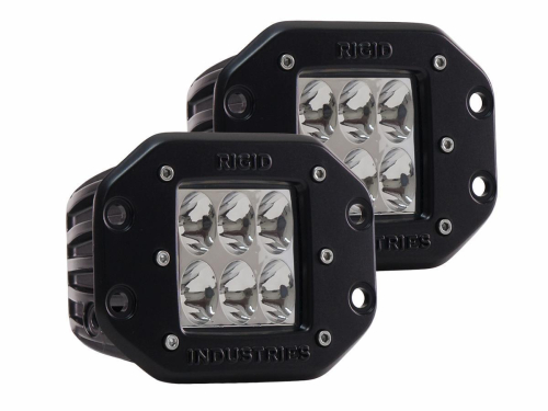 RIGID Industries - RIGID Industries D2-Series Flush Mounted LED Driving Lights - 51231H