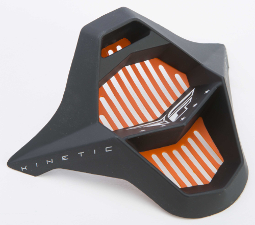 Fly Racing - Fly Racing Mouthpiece for Kinetic Fullspeed Helmets - Matte Orange/Black/White - 73-4780