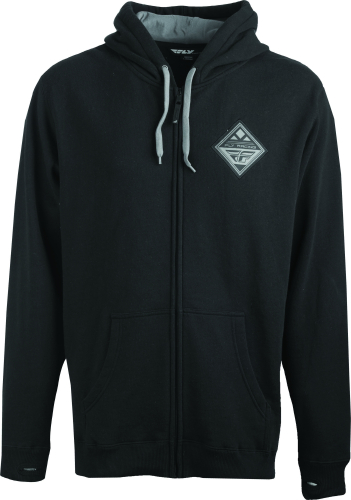 Fly Racing - Fly Racing Patch Zip Up Hoody - 354-6280L - Black - Large