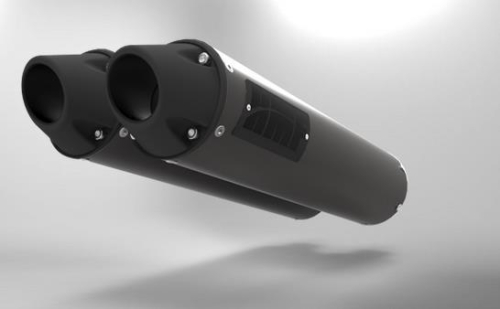 HMF Engineering - HMF Engineering Blackout Performance Series Dual Slip-Ons - Center Mount - 016575638792