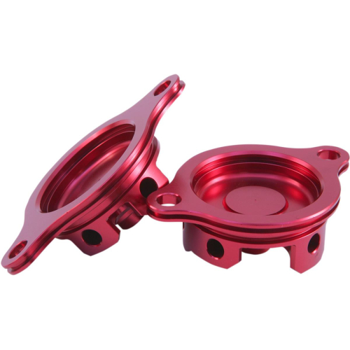 Hammerhead Designs - Hammerhead Designs Oil Filter Cover - Red - 6001010010