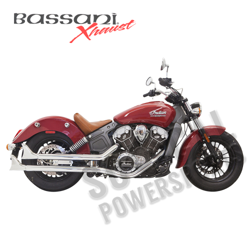 Bassani Manufacturing - Bassani Manufacturing 2 1/4in. Fishtail Slip-Ons - 8S17E