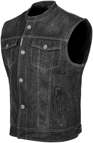 Speed & Strength - Speed & Strength Soul Shaker Denim Vest - 870162 - Black - Small