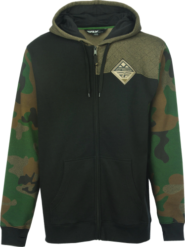 Fly Racing - Fly Racing Patch Zip Up Hoody - 354-6288M - Camo - Medium