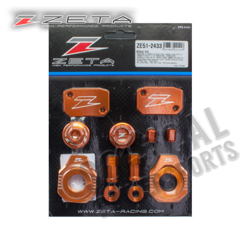 ZETA - ZETA Billet Kit - Orange - ZE51-2433