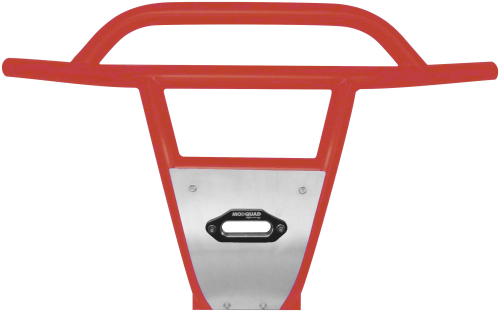 ModQuad - ModQuad Xtreme Bumper with Skid Plate and Fairlead - Red - RZR-FBW-1K-RD
