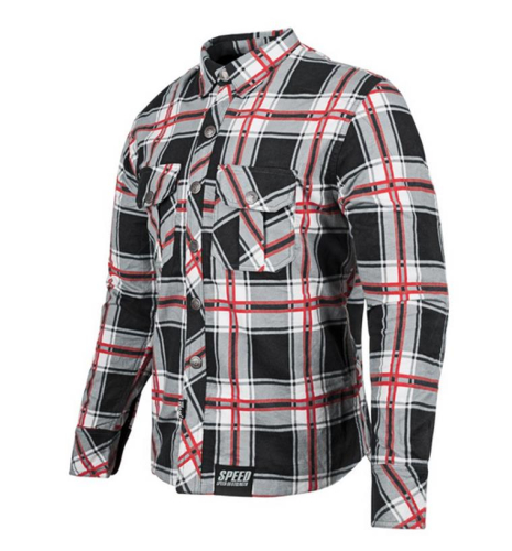 Speed & Strength - Speed & Strength Rust and Redemption Armored Moto Shirt - 878986 - Black/Red - Small