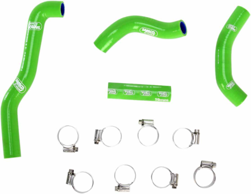 Moose Racing - Moose Racing Radiator Hose/Clamp Kit  - Green - 1902-0969