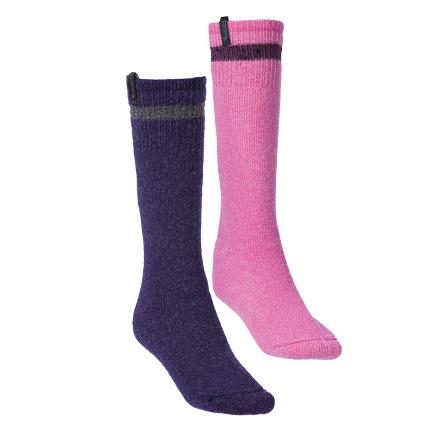 DSG - DSG Wool HW Womens Riding Socks - 2 Pack - 67827 - Pink/Purple - OSFM