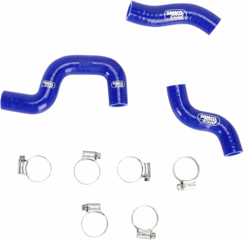 Moose Racing - Moose Racing Radiator Hose/Clamp Kit  - Blue - 1902-0955