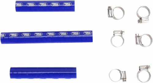 Moose Racing - Moose Racing Radiator Hose/Clamp Kit  - Blue - 1902-0953