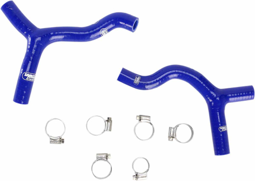 Moose Racing - Moose Racing Radiator Hose/Clamp Kit  - Blue - 1902-0951