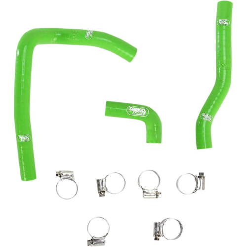 Moose Racing - Moose Racing Radiator Hose/Clamp Kit  - Green - 1902-0975