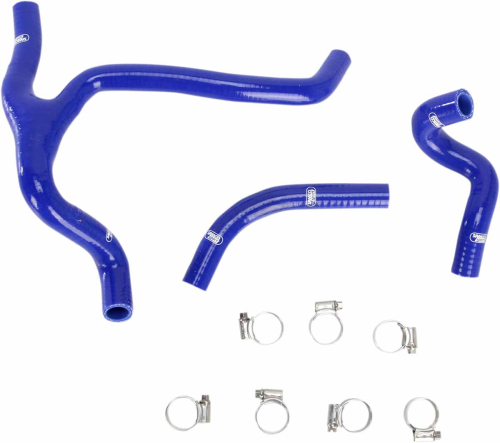 Moose Racing - Moose Racing Radiator Hose/Clamp Kit  - Blue - 1902-0986