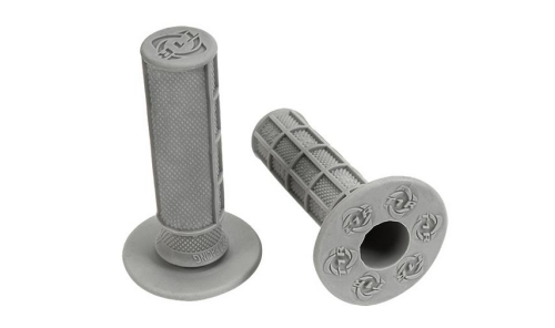 TORC1 Racing - TORC1 Racing Hole Shot MX Grips - 1/2 Waffle - Soft - Gray - 3000-0700